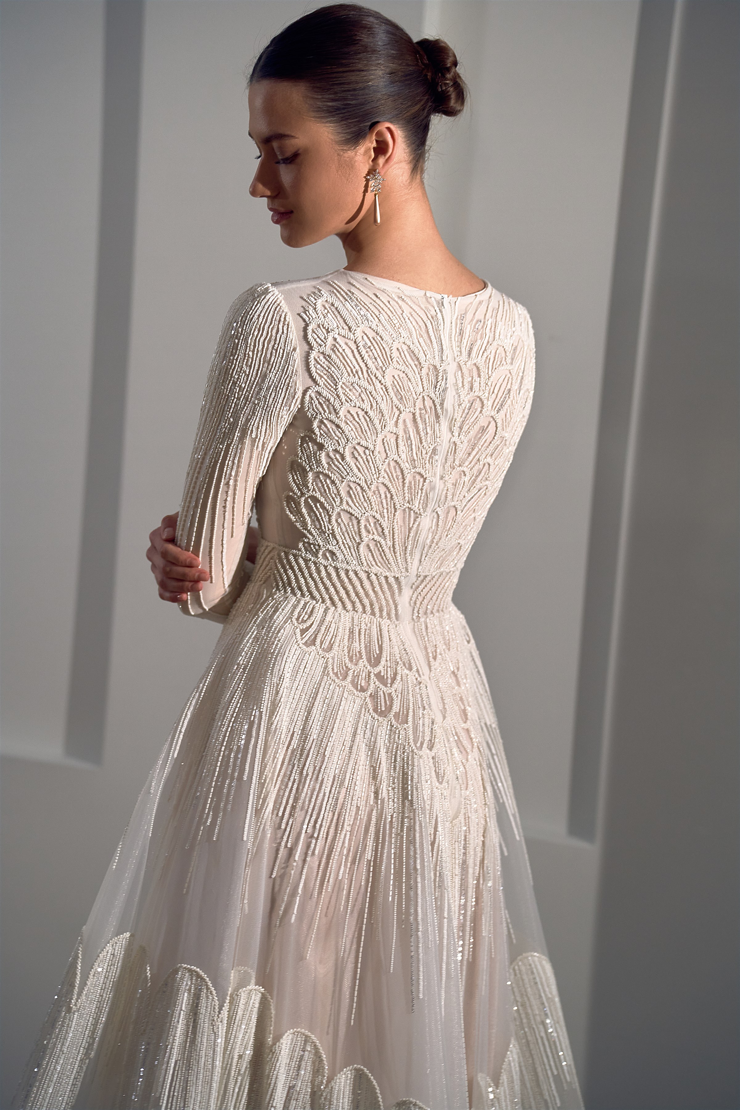 AMALYA couture gown detail